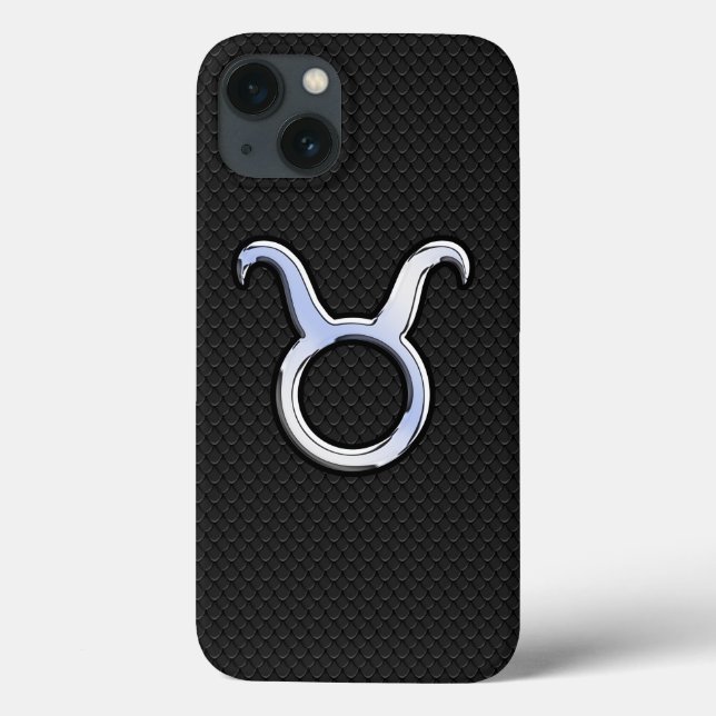 Chrome Como Taurus Zodiac Sinal na Pele Cobra (Verso)