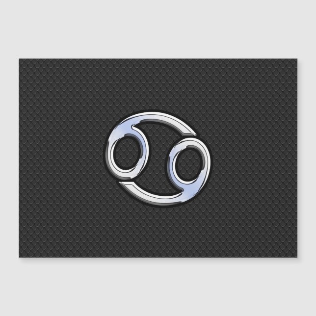 Chrome Like Cancer Zodiac Sign on Cobra Decor (Frente)