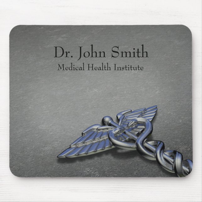 Chrome Professional Medical Caduceus - Mousepad (Frente)