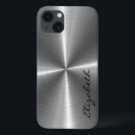 Chrome Stainless Steel Metal<br><div class="desc">Chrome Stainless Steel Metal Look. Por favor,  remova / troque "Elizabeth" antes da compra. Design está disponível em outros produtos.</div>