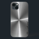Chrome Stainless Steel Metal<br><div class="desc">Chrome Stainless Steel Metal Look. Por favor,  remova / troque "Elizabeth" antes da compra. Design está disponível em outros produtos.</div>
