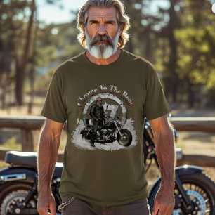 Chrome To The Bone Camisa de Motoqueiro Oliva Vi