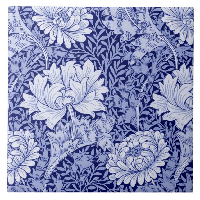 Chrysanthemum Blue, William Morris (Frente)