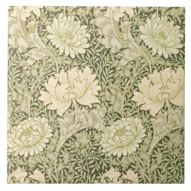 Chrysanthemum Flower Pattern (por William Morris) (Frente)