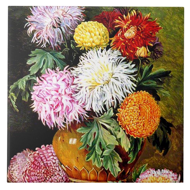 Chrysanthemum Japonês, pintura famosa, (Frente)