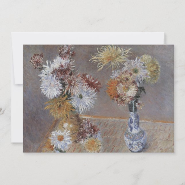 Chrysanthemums por Gustave Caillebotte (Frente)