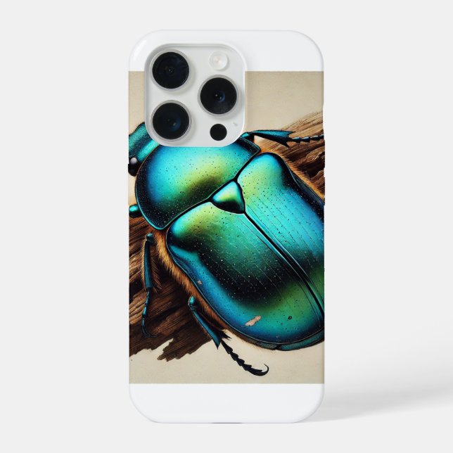 Chrysochus Beetle 210724IREF236 - Watercolor (Verso)