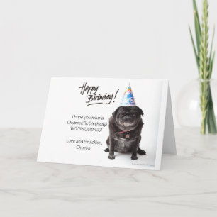 Chubbs o cartão de aniversário de Wampug