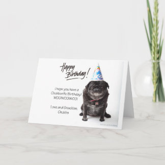 Chubbs o cartão de aniversário de Wampug