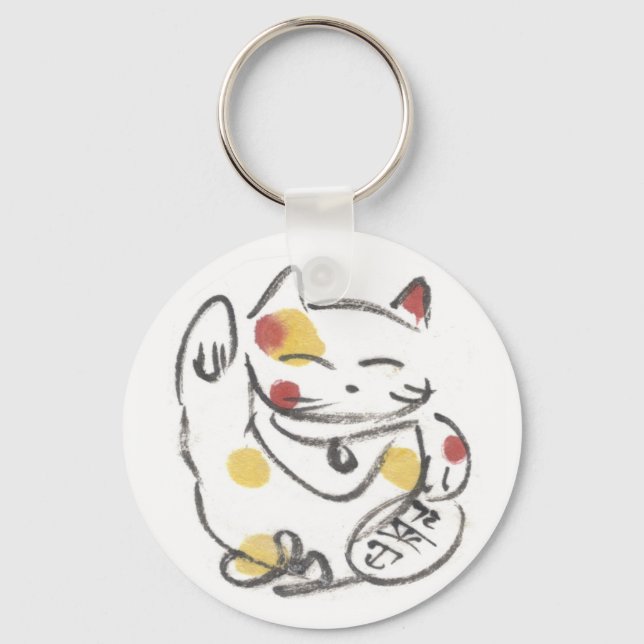 Chubby Maneki Neko Chaveiro (Frente)