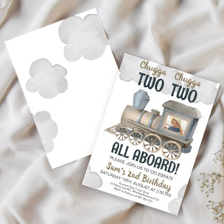 Chugga Chugga Dois Convite Para Dois segundos aniv