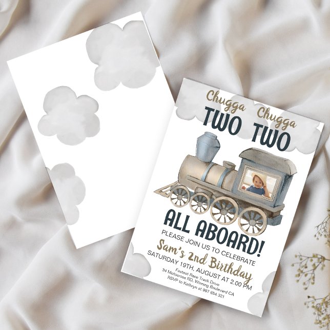 Chugga Chugga Dois Convite Para Dois segundos aniv (Criador carregado)