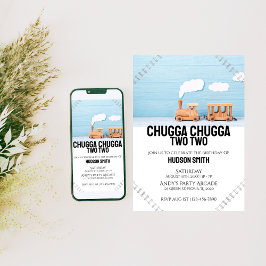 Chugga Chugga Dois | Convite para fotos do Anivers