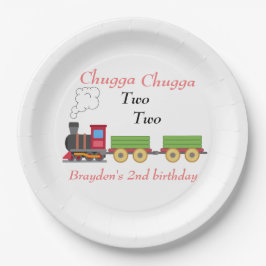 Chugga chugga dois dois pratos de segundo aniversá