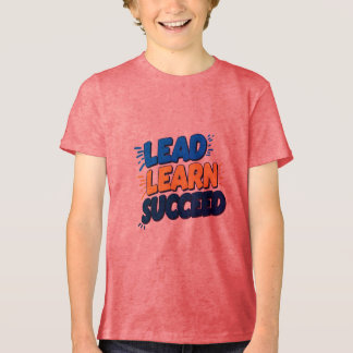 "Chumbo, Aprenda, Bem-Sucedido: Camisa-T Motivacio