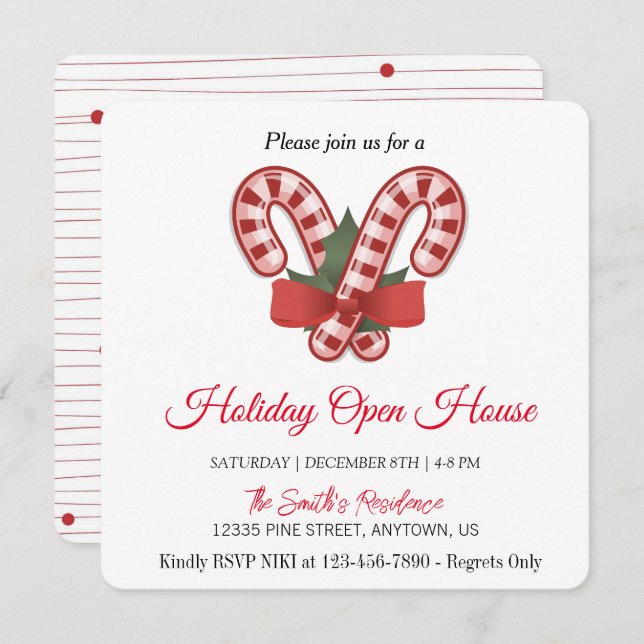 CHUPA-CHUPA DE NATAL, Cartão de Natal mágico de Na (Frente/Verso)