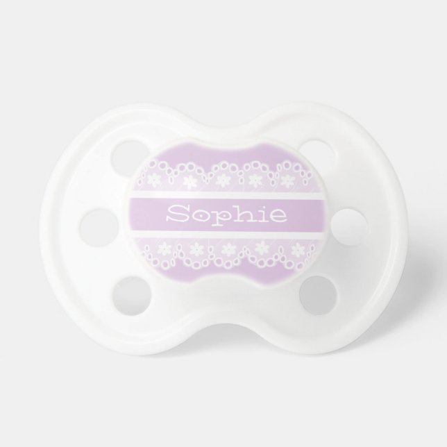 Chupeta Laço feminino Pacifier personalizado (Frente)