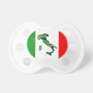 Chupeta Mapa de Italia e da bandeira italiana