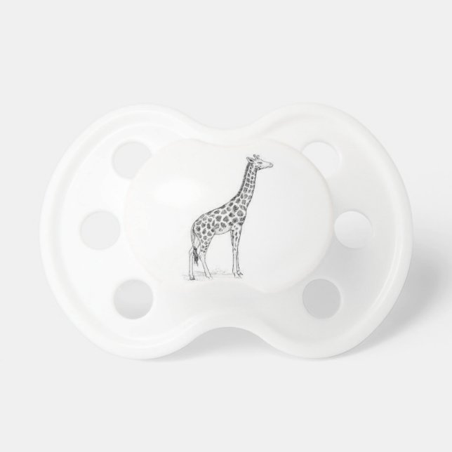 Chupeta Pacifier do bebê com um Girraffe (Frente)