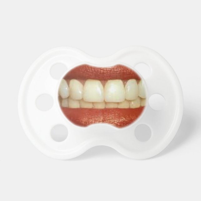 Chupeta Pacifier do sorriso dos dentes da boca (Frente)
