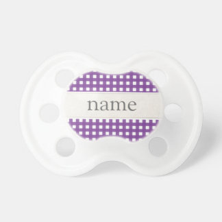 Chupeta Pacifier personalizado xadrez do guingão