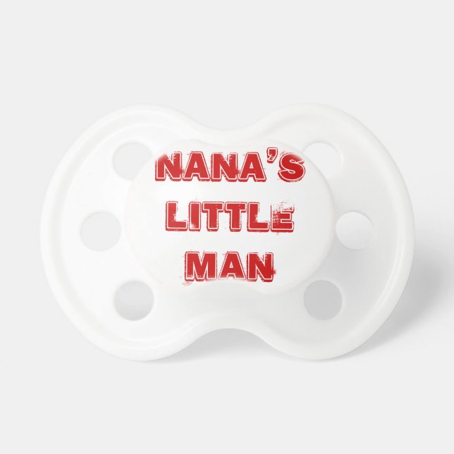 Chupeta Pacifiers pequenos do bebê do homem de Nana (Frente)