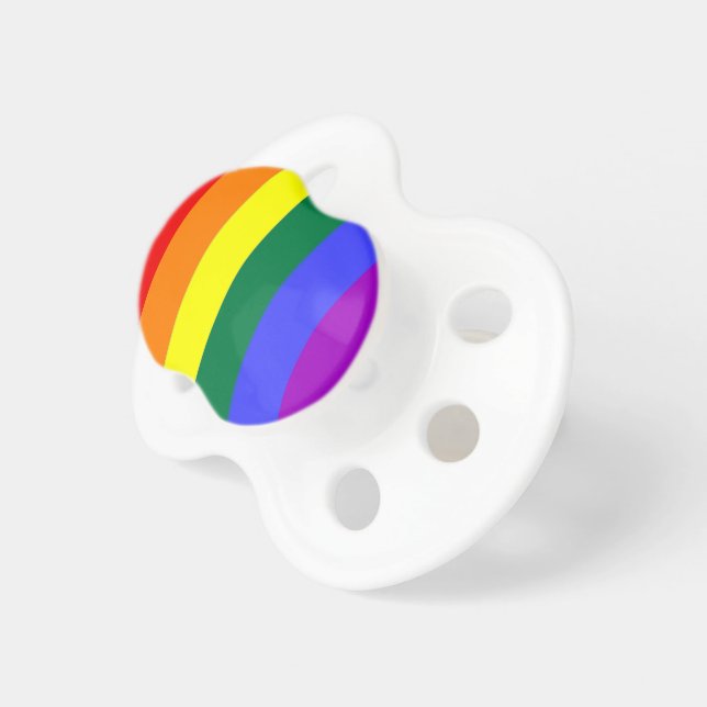 Chupeta Rainbow Orgulho gay Baby (Frente Direita)