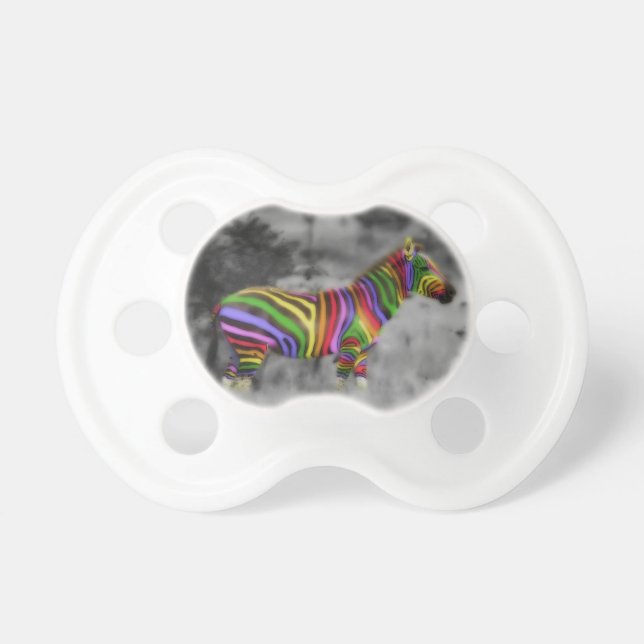 Chupeta Rainbow Zebra (Frente)