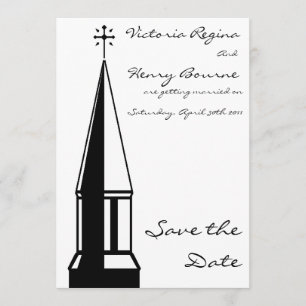 Church Steeple Salve a Data Convite
