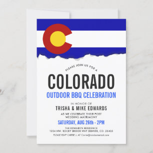 Churrasco Colorado Themed Convite de Sinalizador