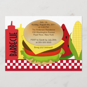 CHURRASCO do convite do assado do partido do verão