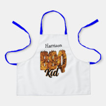 CHURRASCO Kid Apron. Personalizável. Amante de chu