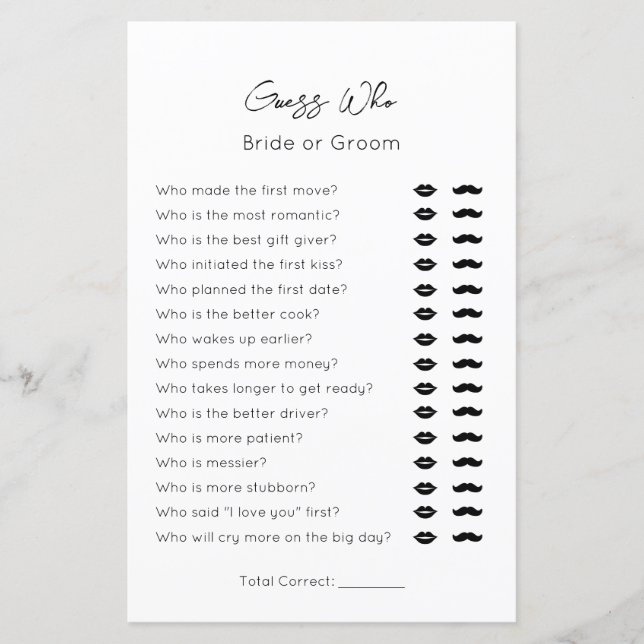 Chute Quem-Noiva ou Noivo-Festa de Noivado Simples (Frente)