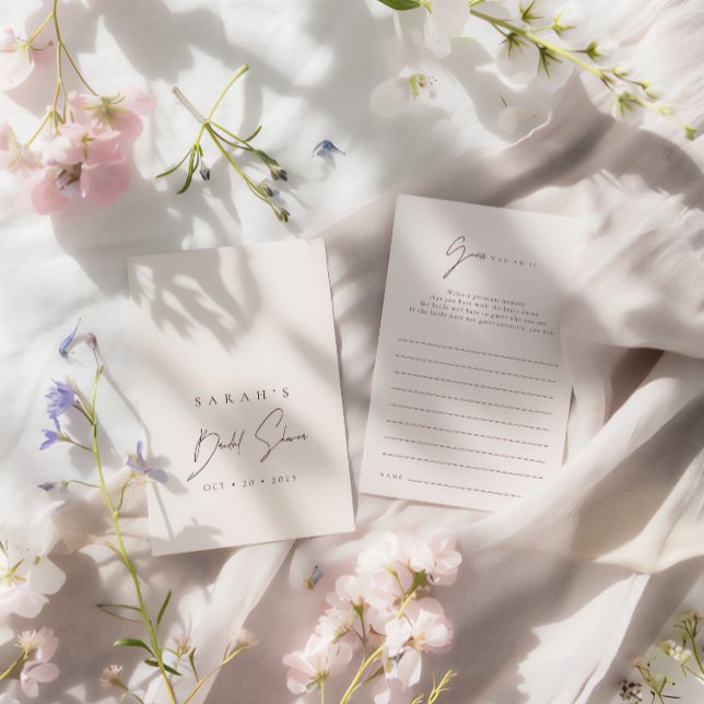 Chute Quem Sou Eu Jogo de Chá de Noiva Rosa Borgon (Guess Who Am I Burgundy Pink Bridal Shower Game)