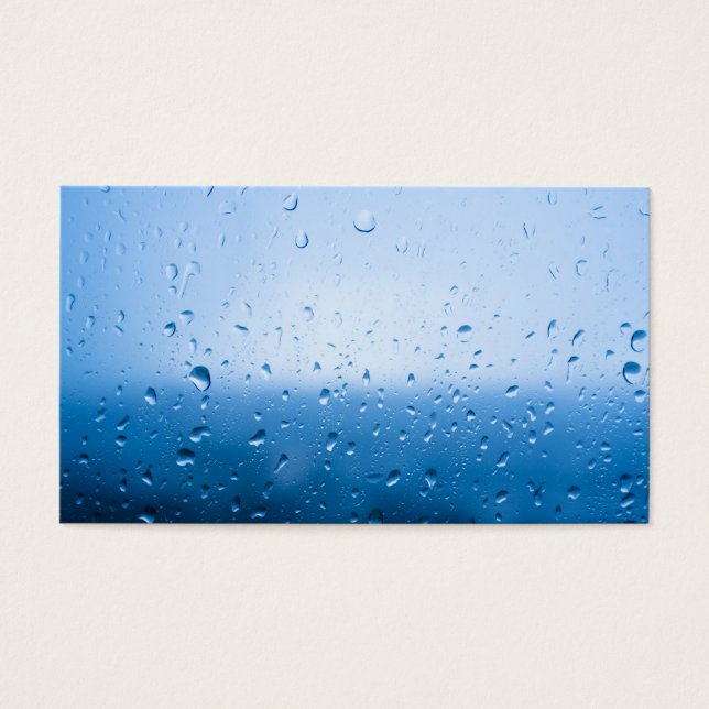 Chuva cai em um vidro de janela (Frente)