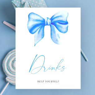 Chuva de bebê arco azul - Bebidas Poster