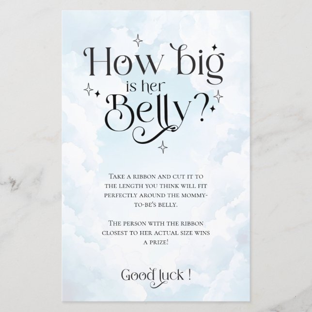 Chuva de Bebê: Céu Enviou Jogo Como Está a Barrigu (Frente)