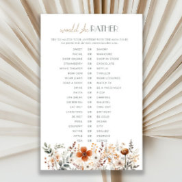 Chuva de Bebê de Flor Silvestre em Terracota "O Qu