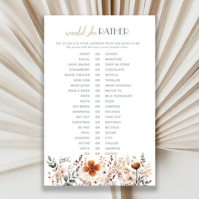 Chuva de Bebê de Flor Silvestre em Terracota "O Qu (Criador carregado)