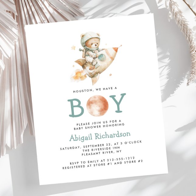 Chuva de Bebê do Astronauta Urso Teddy de Criança (Criador carregado)