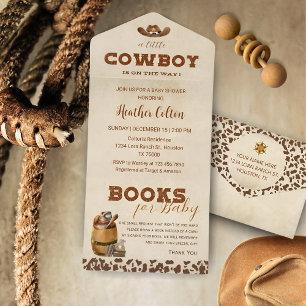 Chuva de Bebê do Pequeno Cowboy Western