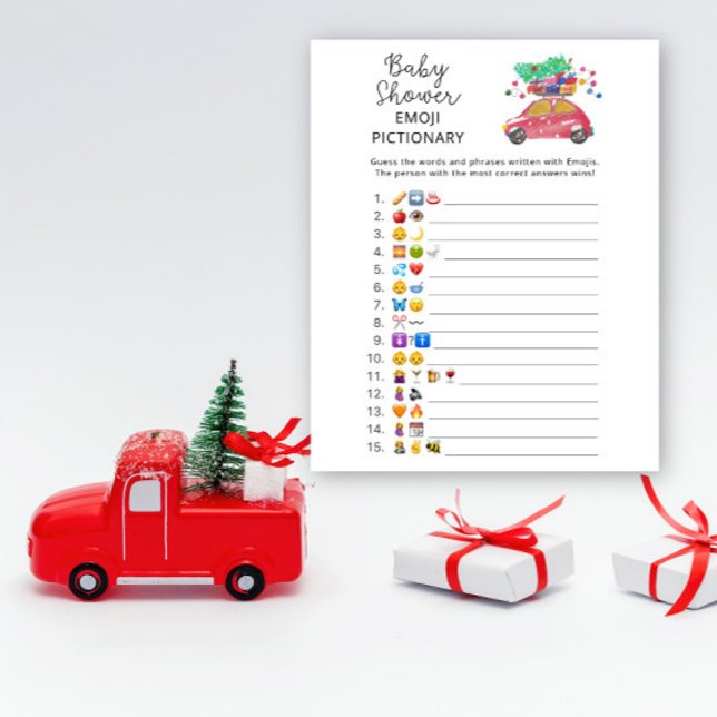 chuva de bebê jogo de imagem emoji natal (Criador carregado)