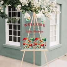 Chuva de Boas-Vindas do Chá de Bebê do Cogumelo da