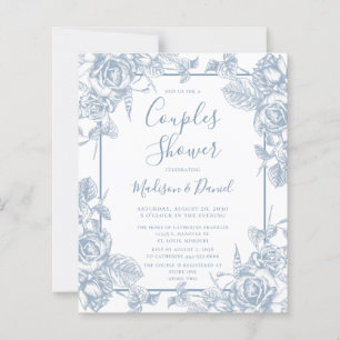 Chuva de Casal Floral Azul Poeirento Orçamento