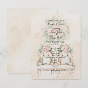 Chuva de Casamento Amarela Floral Cremosa