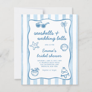 Chuva de Conchas e Sininhos de Casamento