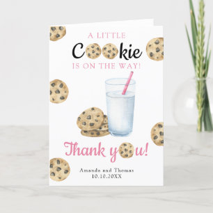 Chuva de Cookies - Cartão de Agradecimento para Ch