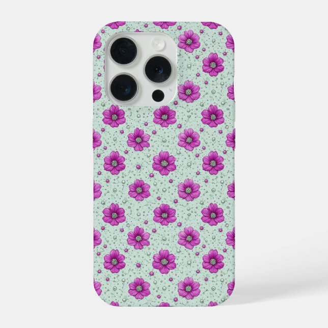 Chuva de Flores Rosa Suave ✨ Gotículas Florais Ele (Verso)
