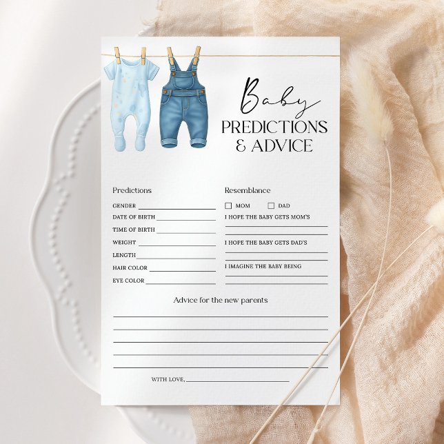 Chuva de Ideias e Conselhos de Bebê em Jeans Azul (Criador carregado)