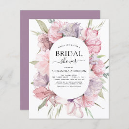 Chuva de Noiva Boho com Rosa Pó e Roxo dentro de u